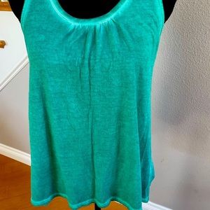 SONOMA Green Tank Top Sun Washed